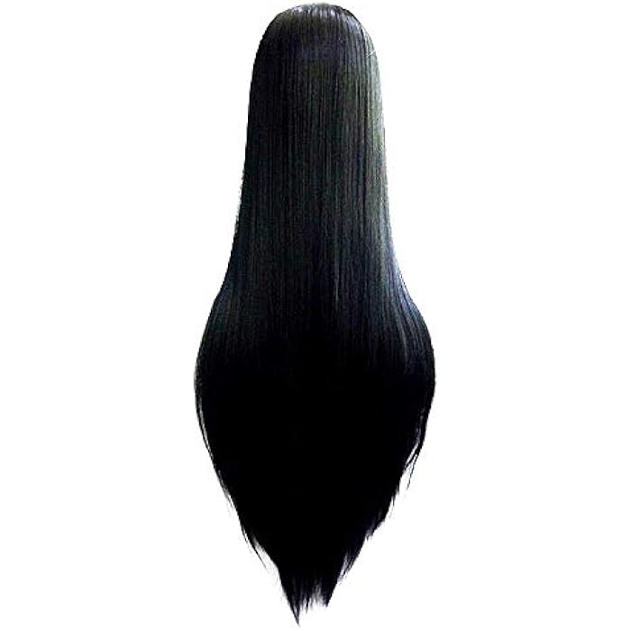 DILLARDS Black Anime Long Straight Hair 80Cm Wig - Image 3